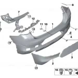 Guide for bumper, side, right - BMW Transport gratuit