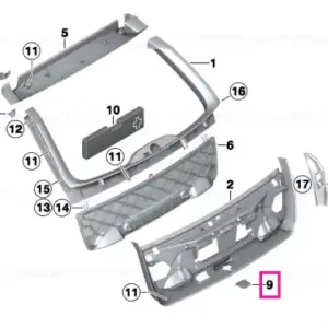 Ornament striker încuietoare EVERESTGRAU - BMW Mai ieftin