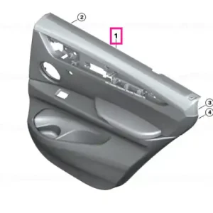 Door lining leather rear right TERRA/NUSSBRAUN - BMW Livrare rapidă