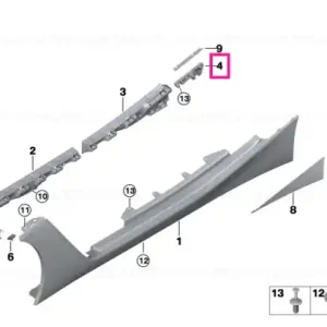 Preț mic Montaj panou lateral spate dreapta - BMW