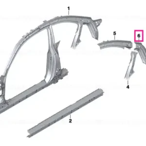 Cel mai vândut C-pillar reinforcement, right - BMW