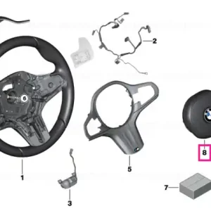 Airbag module, driver's side BRAUN - BMW Chilipir