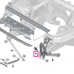 Chilipir Lock panel, left - BMW