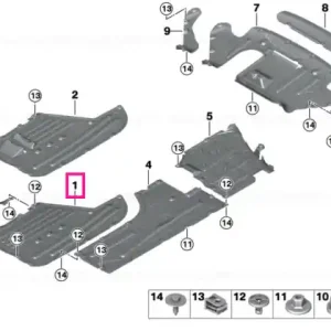 Underfloor coating center RWD - BMW Retur gratuit
