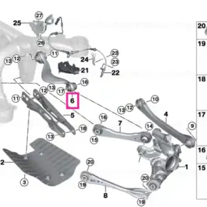 Wishbone with rubber mount, right - BMW Cel mai bun preț