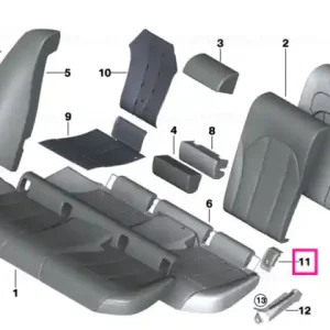 Cumpără online Capac Isofix centru SCHWARZ - BMW