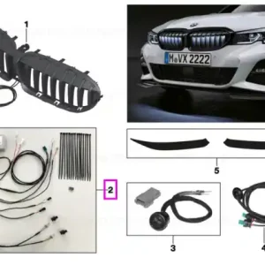 Kit electronica grila fata BMW "M Performance" Iconic Glow - BMW Seria 3 G20 G21 G28 Preț redus