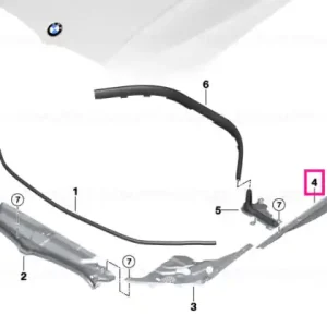 Chilipir Etanșare panou lateral stânga - BMW