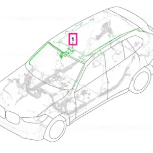 Roof wiring harness - BMW Plată securizată