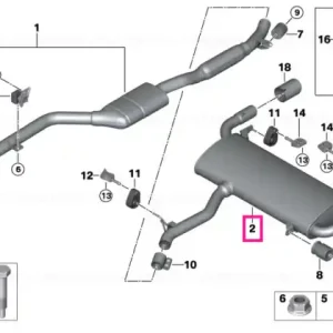 Rear silencer - BMW Nu rata