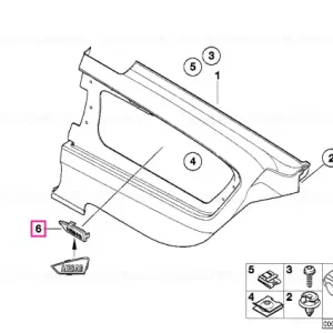 Capac airbag, panou lateral dreapta LAGUNA SECA - BMW Transport gratuit