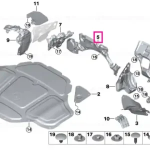 Reducere extra Sound insulat.dash panel engine room ce. LHD - BMW
