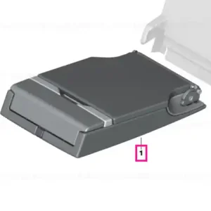 Lichidare de stoc Armrest with compartment, leather SCHWARZ - BMW
