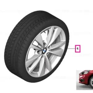 Roată completă de iarnă - Double Spoke 476 cu anvelopa Continental IceContact 3 TA - 205/55R16 94T XL - BMW Seria 1/2 F40/F44 Promoție