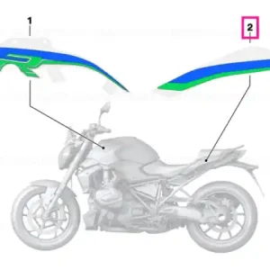 Cel mai vândut Decorative trim, right HP - BMW Motorrad