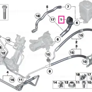 Reducere extra Suction pipe - BMW