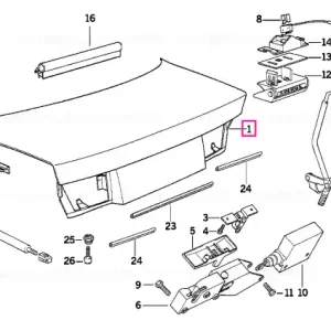 Calitate înaltă Trunk lid - BMW