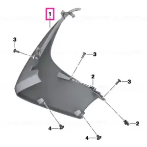 Cumpără online Lateral trim panel front right ROHTEIL / BLANK - BMW Motorrad