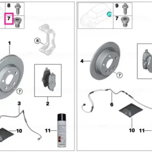Kit reparație pastile frână fără azbest - BMW Calitate înaltă