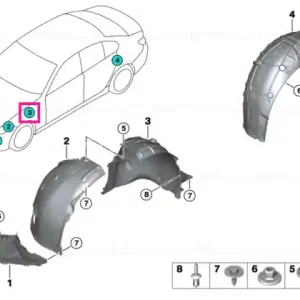 Capac aripa roată spate dreapta - BMW Super ofertă
