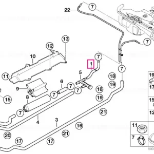 Reduceri Rear fuel feed line - BMW