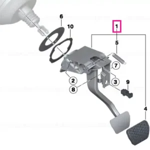 Lichidare de stoc Complete pedal assembly - BMW