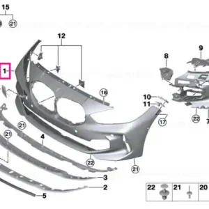 Trim panel, bumper, front M PDC - BMW Mai ieftin