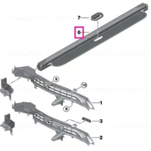 Preferatul clienților Roller blind f luggage compartment MOKKA - BMW