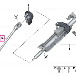 Steering spindle bottom w/double joint - BMW Preț mic