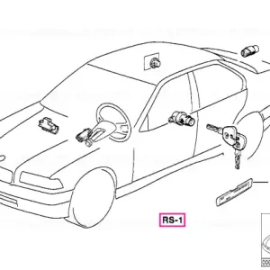 Cumpără acum Kit reparatie inchidere cu cheie unica - BMW