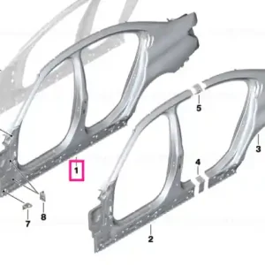 Body-side frame right - BMW Preț mic