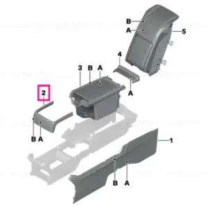 Expediere rapidă Trim consola spate INDIVIDUAL - BMW