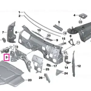 Sound insulating dash panel engine room - BMW Cel mai bun preț