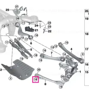 Holder, wheel speed sensor, left - BMW Promoție