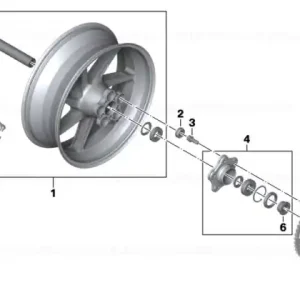 Spacer bushing, exterior - BMW Motorrad Discount