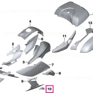 Capac stânga ROHTEIL / BLANK - BMW Motorrad Calitate înaltă