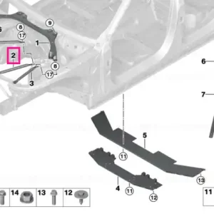 Strut tower brace, right - BMW Reducere