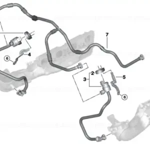 Fuel tank ventilation valve with pipe 1-4 - BMW Cel mai bun preț