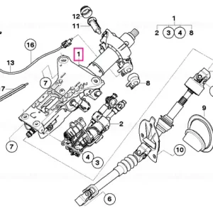Steering column,electr.adjust. Interlock - BMW Cel mai vândut