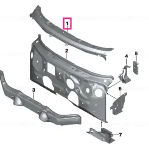 Plată sigură Firewall, upper section - BMW - Mini