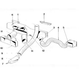 Plată securizată Defroster nozzle - BMW