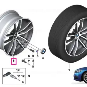 Light alloy rim Ferricgrey 8JX18 ET:30 - BMW Premium