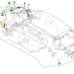 Bestseller Wiring set PDC, front - BMW