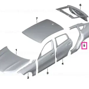 Left rear side panel - BMW Ofertă specială