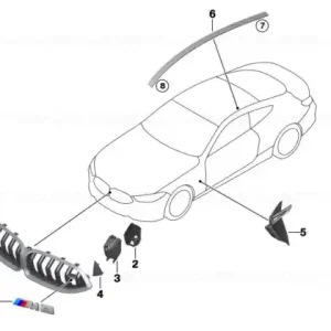 Grill front M - BMW Expediere rapidă