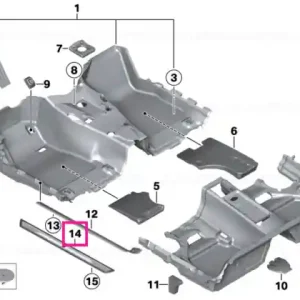 Doar azi M trim, entrance M 235I - BMW