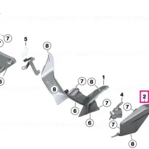 Front spoiler, left ROHTEIL / BLANK - BMW Motorrad Cel mai vândut