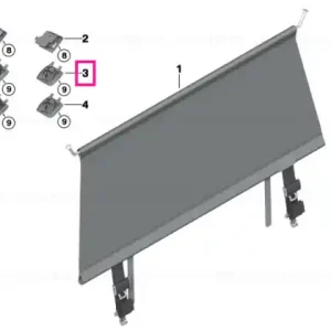 Ornament montaj plasa zona incarcare fata SCHWARZ - BMW Super ofertă