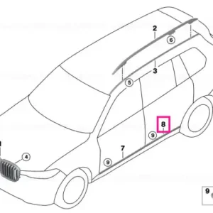 Preț promoțional Moulding door rear right MSP - BMW