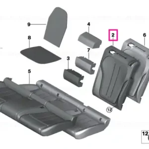 Retur gratuit Capac spatar piele stanga, LCEW LCEW ELF.WEISS - BMW